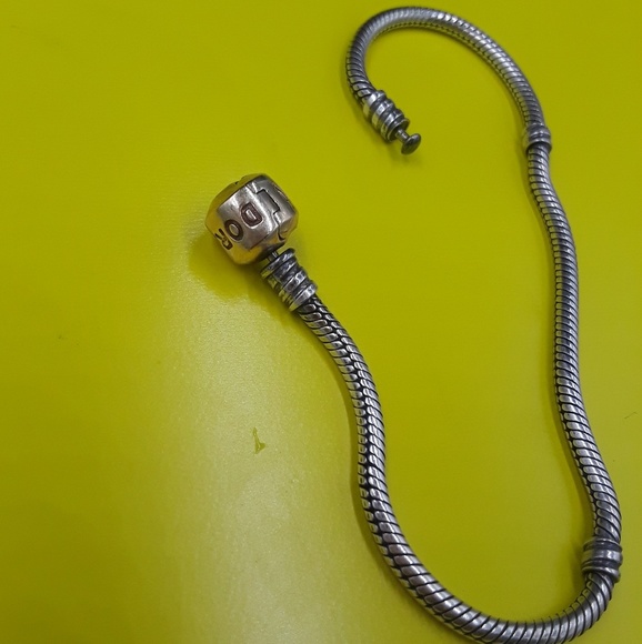 Pandora 14k  & (925) charm bracelet - Picture 3 of 7